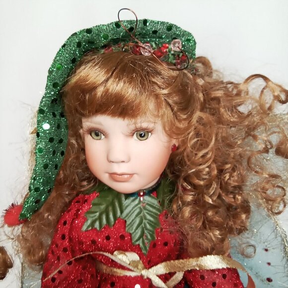 Vintage Christmas Sparkle Fairy Doll With Original Box Paradise Galleries 1990s - Picture 7 of 16